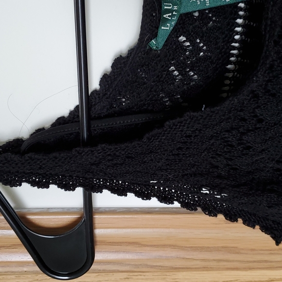 Ralph Laren black long knitted tank top, never worn, XS, fits tiny ladies - Picture 9 of 10